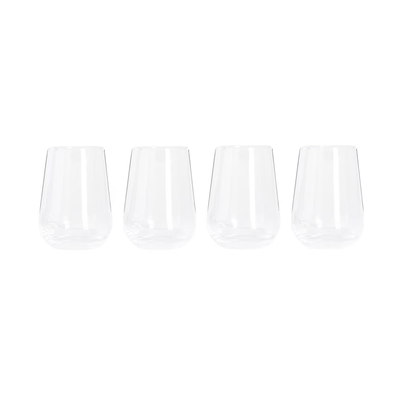 Set 4 pahare Cefalu, Homla, 390 ml, sticla, transparent - imagine 4
